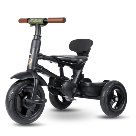 Milly Mally Rito Deluxe Rubber Olive Rowerek Trzykołowy obrotowy oliwkowo zielony